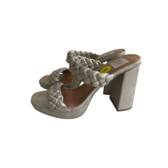 DV DOLCE VITA Gold Wash Braided Heels Size 9 - Picture 3 of 8